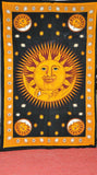 Celestial Sun and moon Tapestry hippie Sun Moon dorm room wall decor