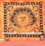 Celestial sun and moon tapestry Tie Dye Tapestry Dorm Tapestry-Jaipur Handloom