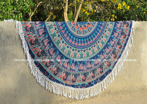 Chakri Round Table Cloth-Jaipur Handloom