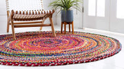 Jaipur Handloom - Chindi Round Rugs, Rag Rugs Round Chindi Rug for Living Room Bohemian Rugs