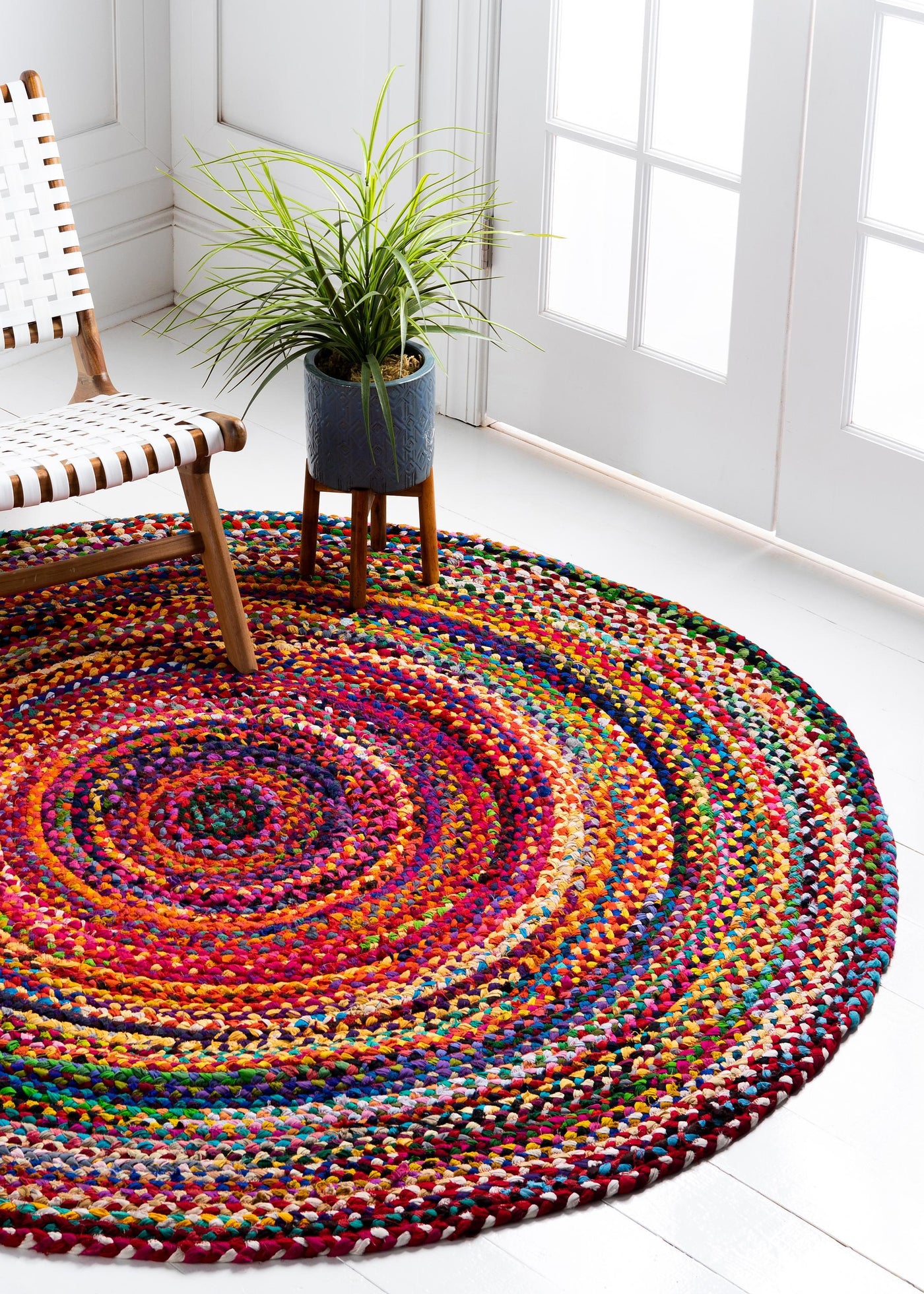 Reversible Round Rugs | Jaipur Handloom