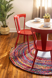 Jaipur Handloom - Chindi Round Rugs, Rag Rugs Round Chindi Rug for Living Room Bohemian Rugs