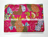 Christmas Gift Kantha Quilt, Pink Kantha Quilt, kantha throw Kantha Blanket, Kantha Bedspread, Twin Bedding, Twin Quilt, Indian Kantha Quilt-Jaipur Handloom