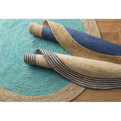 Natural Jute Braided Area Rug for Bedroom 8 feet Round | Jaipur Handloom