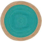 Bohemian Hand braided round rugs for dining room 6 feet | Jaipur Handloom