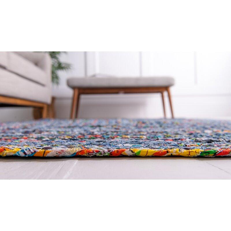 Cotton Chindi Area Rug Runner 5'X7', Soft Reversible Rug Carpet