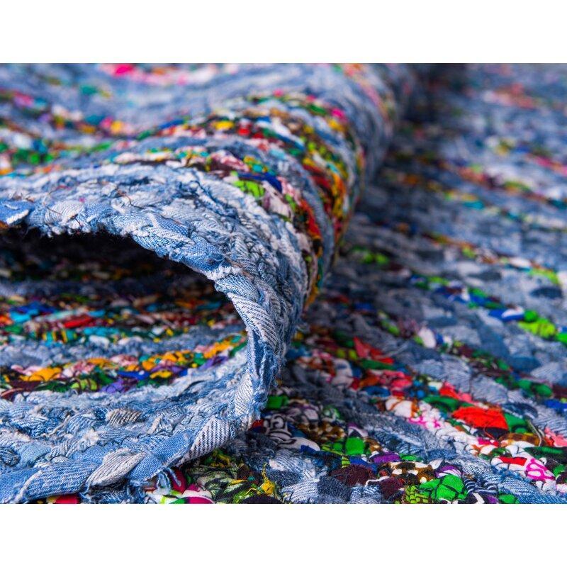 Cotton Chindi Area Rug Runner 5'X7', Soft Reversible Rug Carpet