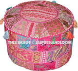 Dandenong Pouffe - 22X12 inches-Jaipur Handloom
