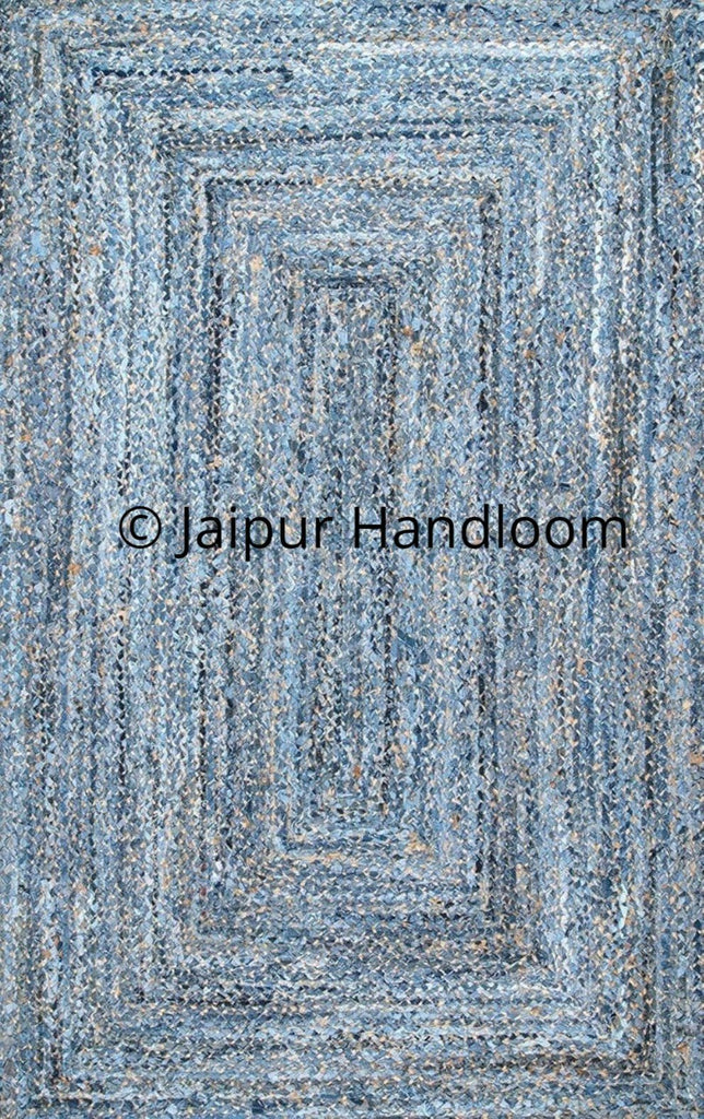 Plain 8x8 Inch Gray Blue Braided Jute Rug, For Flooring at Rs 60/piece in  Jaipur