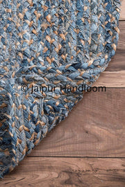 Hand Braided Cotton Rugs Indian Bohemian Living Room Floor Mat 2X10 feet-Jaipur Handloom