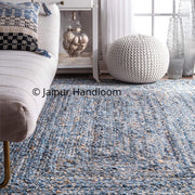 Hand Braided Cotton Rugs Indian Bohemian Living Room Floor Mat 2X10 feet-Jaipur Handloom