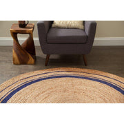 organic jute round rug for kids room | Jaipur Handloom