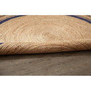 hand knotted jute bathroom mats 3 feet round | Jaipur Handloom