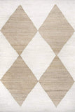 bedroom rug beige and white 5 X 7
