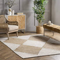 Diamond Pattern Handwoven Living Room Floor Carpet Soft Area Rugs