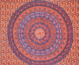 Dorm room hippie mandala tapestries Indian Mandala Bedspread Bedding-Jaipur Handloom