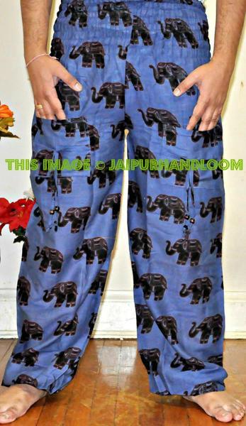 Elephant harem pants burning man style clothing-Jaipur Handloom