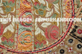Embroidered Footstool Decorative Tuffet bean bag pouffe-Jaipur Handloom