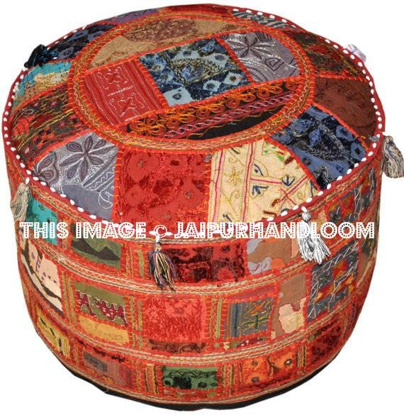 Embroidered Ottoman-Jaipur Handloom