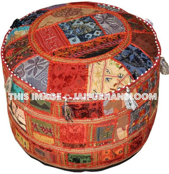 Embroidered Ottoman-Jaipur Handloom