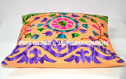 Ethnic Pillow,Suzani Pillow Cover, Suzani Throw Pillow, Decorative Pillow, Indian Pillow Cover, Pillowcase, Cushion Cover, Floor Pillow-Jaipur Handloom