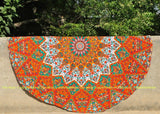 Ethnic mandala yoga mat round wholesale indian beach towels round sofa cover-Jaipur Handloom