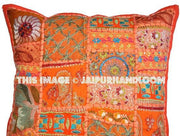Extra Large Bohemian Floor Cushions in Square Shape Boho Toss Pillows-Jaipur Handloom