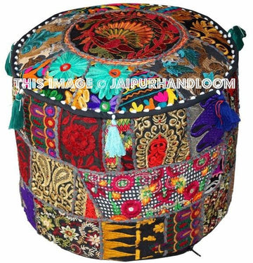 18X13 Inch Pouffe Pouf Ottomans