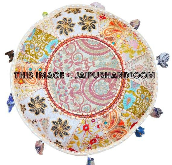 Footstool floor pillows-Jaipur Handloom