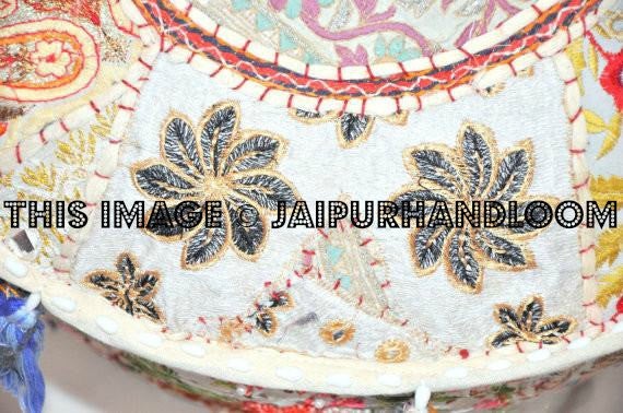 Footstool floor pillows-Jaipur Handloom