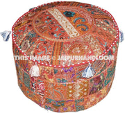 Frankston Pouf ottomans - 22X12 inches-Jaipur Handloom