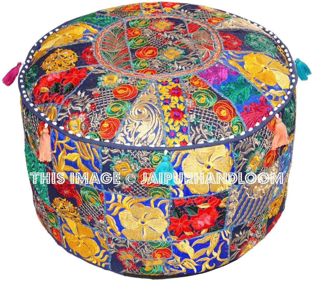 Gambier Poufs - 22X12 inches-Jaipur Handloom
