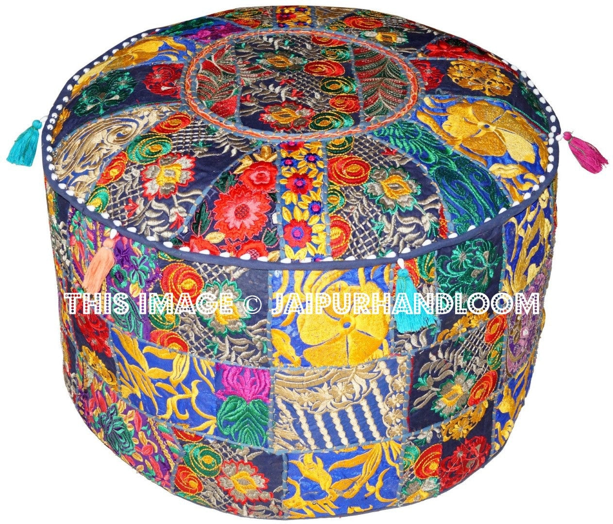 Gambier Poufs - 22X12 inches-Jaipur Handloom
