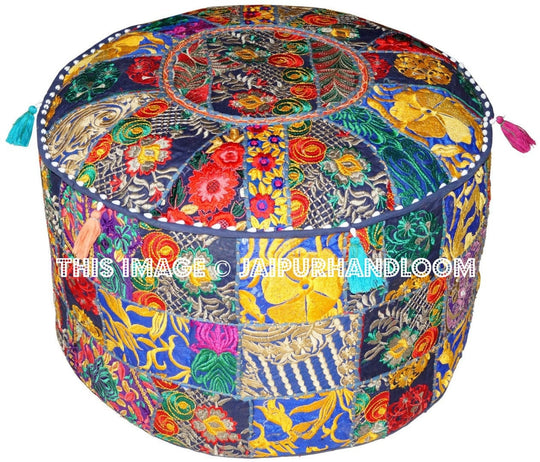 Gambier Poufs - 22X12 inches-Jaipur Handloom