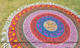 Gayathri Round Beach Towel-Jaipur Handloom