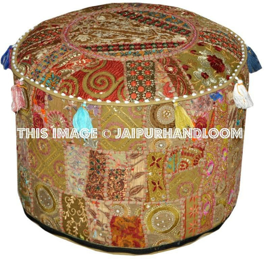 Geelong Ottomans & Poufs - 22X12 inches-Jaipur Handloom