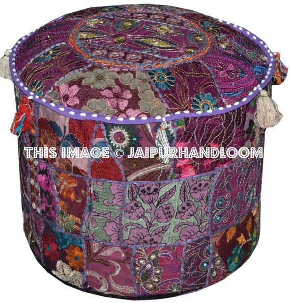 Giant Pouf Ottoman-Jaipur Handloom