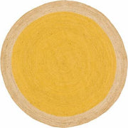 Bohemian Natural Jute Bedroom Round Area Rug | Jaipur Handloom