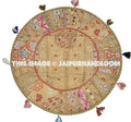 Gorgeous 32" Big Round Floor Cushion Bohemian floor round pillow outdoor seating