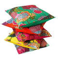 5pc kantha throw pillows