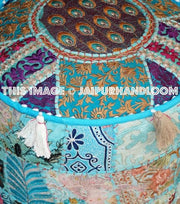 Gosford Pouf ottomans - 18X13 inches-Jaipur Handloom