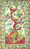 Green Tree Of Life Tapestry Hippie Tapestries Tree Tapestries