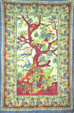 Green Tree Of Life Tapestry Hippie Tapestries Tree Tapestries