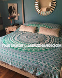 Green college apartment bedroom tapestry wall hanging dorm room tapestry-Jaipur Handloom
