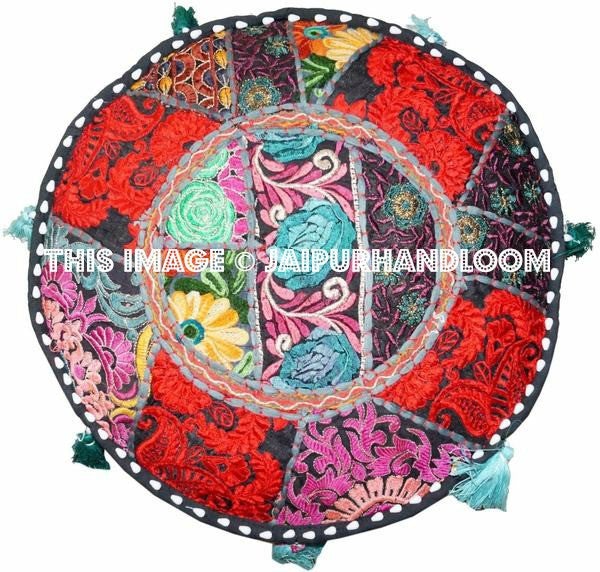 Griffith Poufs - 18X13 inches-Jaipur Handloom