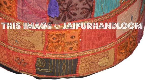 Gypsy pouf Ottoman Bohemian Pouf Footstool