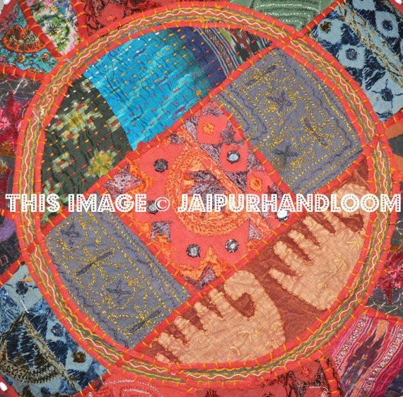 Gypsy pouf Ottoman Bohemian Pouf Footstool