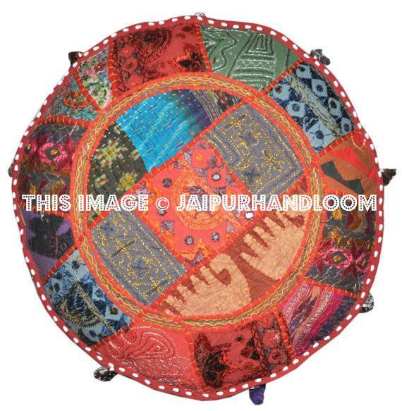 Gypsy pouf Ottoman Bohemian Pouf Footstool