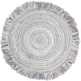 6 ft X 6 ft Round Gray Area Rug for Living Room | Jaipur Handloom