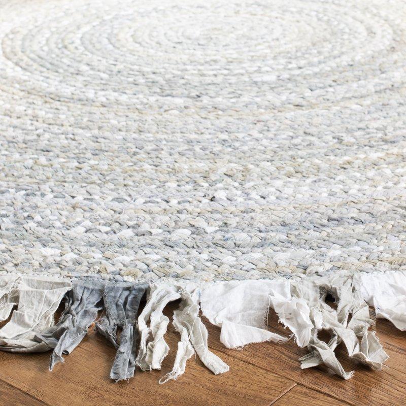 Braided Chindi Round Rugs for Bedroom | Jaipur Handloom